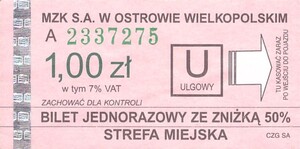Bilet Ostrów Wielkopolski