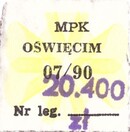 Bilet Oświęcim