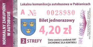 Bilet Pabianice 4,20