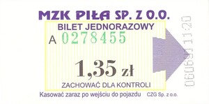 Bilet Piła 1,35