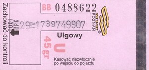 Bilet Poznań 45