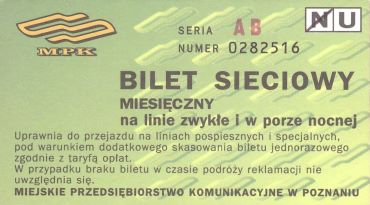 Bilet Poznań 