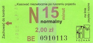 Bilet Poznań 