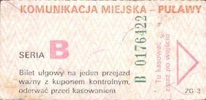 Bilet Puławy B