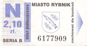 Bilet Rybnik 2,10