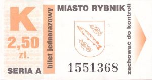 Bilet Rybnik 2,50