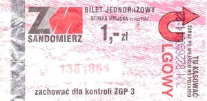 Bilet Sandomierz