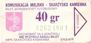 Bilet Skarżysko Kamienna 40
