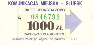 Bilet Słupsk 1000