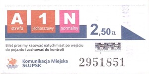Bilet Słupsk 2,50