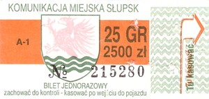 Bilet Słupsk 25/2500