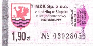 Bilet Słupsk 1,90