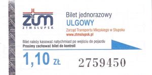 Bilet Słupsk 1,10