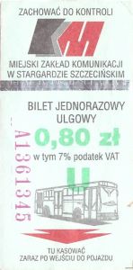 Bilet Stargard 0,80