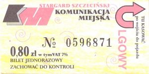 Bilet Stargard 0,80