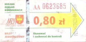 Bilet Starogard Gdański 0,80z