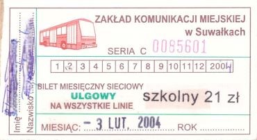 Bilet Suwałki 02,2004 21