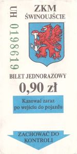 Bilet Świnoujście 0,90