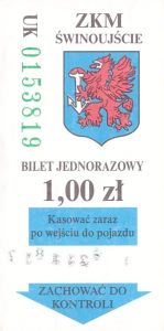 Bilet Świnoujście 1,00