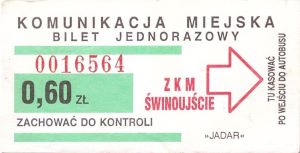 Bilet Świnoujście 0,60