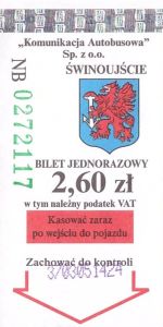 Bilet Świnoujście 2,60
