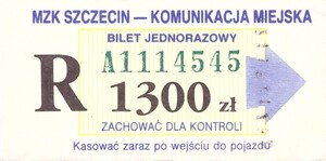 Bilet Szczecin 1300