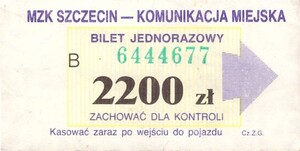 Bilet Szczecin 2200
