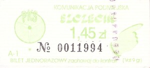 Bilet Szczecin 1,45