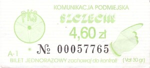 Bilet Szczecin 4,60