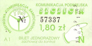 Bilet Szczecin 1,80