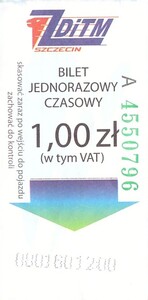 Bilet Szczecin 1,00