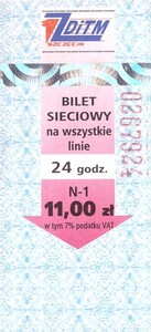 Bilet Szczecin 11,00