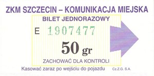 Bilet Szczecin 50