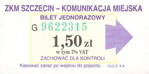 Bilet Szczecin 1,50