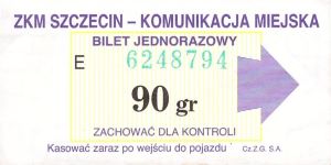 Bilet Szczecin 90