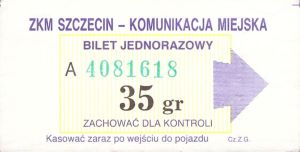 Bilet Szczecin 35