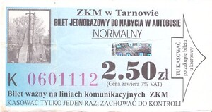 Bilet Tarnów 2,50