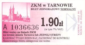 Bilet Tarnów 1,90