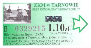 Bilet Tarnów 1,10
