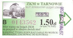 Bilet Tarnów 1,50