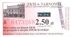 Bilet Tarnów 2,50