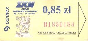 Bilet Tczew 0,85