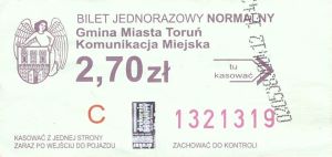 Bilet Toruń 2,70