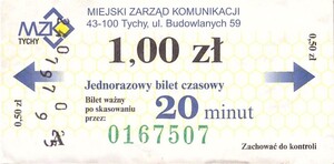 Bilet Tychy 1,00