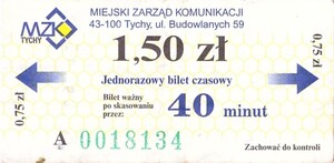 Bilet Tychy 1,50