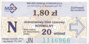 Bilet Tychy 1,80