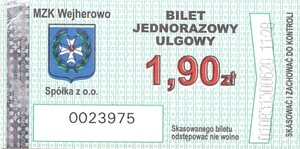 Bilet Wejherowo 1,80