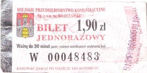 Bilet Włocławek 1,90