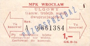 Bilet Wrocław 1