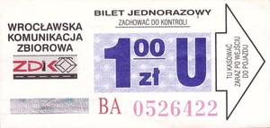 Bilet Wrocław 1,00